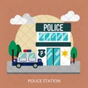 Police Station Building Icon