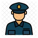 Police Officier Armee Icône