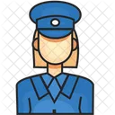 Avatar Female Police Icon