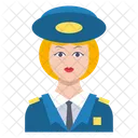 Police Women Guard Icon
