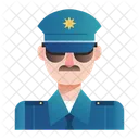Police Security Officer Avatar Icon