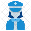 Police Woman Avatar Icon