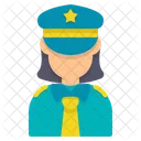 Police Woman Avatar Icon