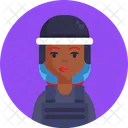 Law And Order Police Female Icon