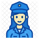Police Officer Woman Occupation Female Icon