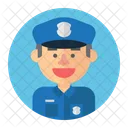Police Cop Male Icon