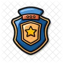 警察バッジ、バッジ、警察 アイコン
