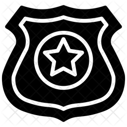 Police Badge Icon Of Glyph Style Available In Svg Png Eps Ai Icon Fonts