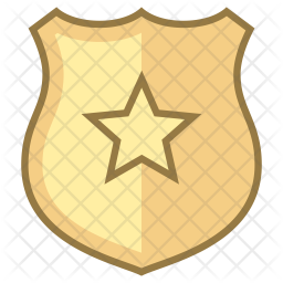 Police Badge Icon Of Colored Outline Style Available In Svg Png Eps Ai Icon Fonts