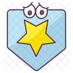 Police Badge Icon Of Colored Outline Style Available In Svg Png Eps Ai Icon Fonts
