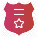 Police Badge Rank Emblem Icon