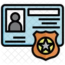 Police Badge Sheriff Id Card Icon