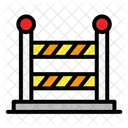 Police Barrier Barricade Security Icon