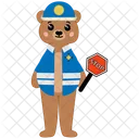 Police bear  Icon