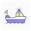 Police Boat Boat Ship Icon