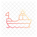 Police Boat Boat Ship Icon