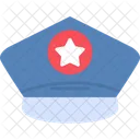 경찰 모자  아이콘