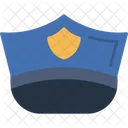 Police Cap Cap Cartoon Icon