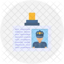 Police Card  Icon