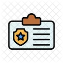 Police Card  Icon