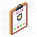 Police Record Police Complaint Police File Icon