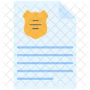 경찰 파일 정보 파일 경찰 폴더 아이콘
