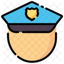 Police Hat Law Cap Icon