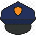 경찰 모자  아이콘