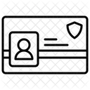 경찰 신분증  아이콘