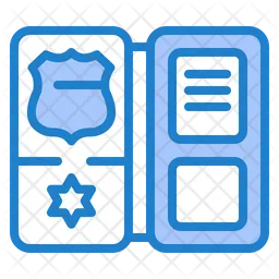 Police Id Card Badge  Icon