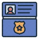 Police Identification Id Card Police Card Icon