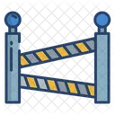 Police Line Police Barrier Road Barrier Icon