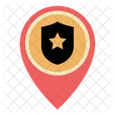 Police Station Placeholder Pin Pointer Gps Map Location Icon