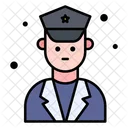 Police Man Military Police Icon