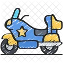 Police Motorbike Vehicle Policing Icon