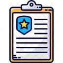 Police Notepad Clipboard Notes Icon