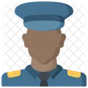 Male Police Officer Policing Law Icon