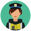 Officer Police Road Icon