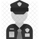 Police Officer Authority Enforcement Icon