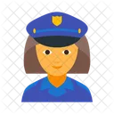 Police Officer Female  Icon