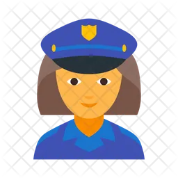 Police Officer Female  Icon