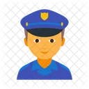 Boy Cap Cop Icon