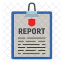Police Report Document Police Record 아이콘