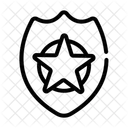 Police Shield Star Shield Icon