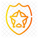Police Shield Star Shield Icon