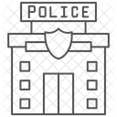 경찰서 얇은선 아이콘 아이콘