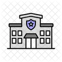 Police Station Law Security Icon