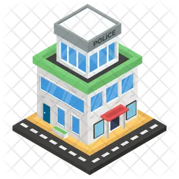 Police Station  Icon