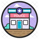 Police Station Building Jail Icon