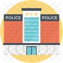 Police Station Headquarter Icon